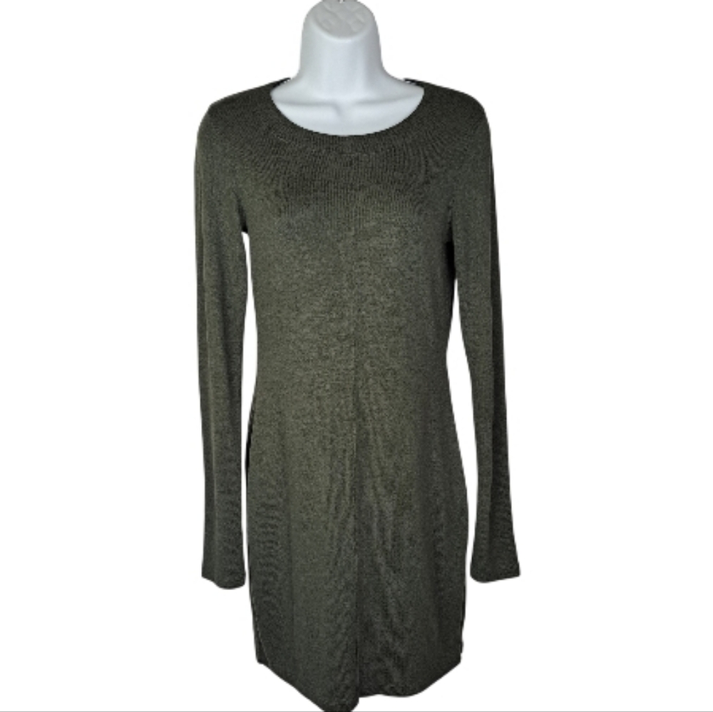 Aritzia Wilfred Free Olive green Knit Mini dress
